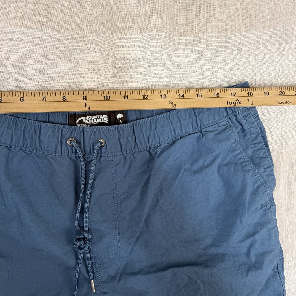 Mountain Khakis Poplin Deck Shorts Men's Sz L Blue Classic Fit Stretch Large - Picture 5 of 8